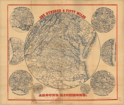 One hundred & fifty miles around Richmond. 9th ed. by Charles Magnus