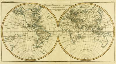 Map of the World in two Hemispheres, from 