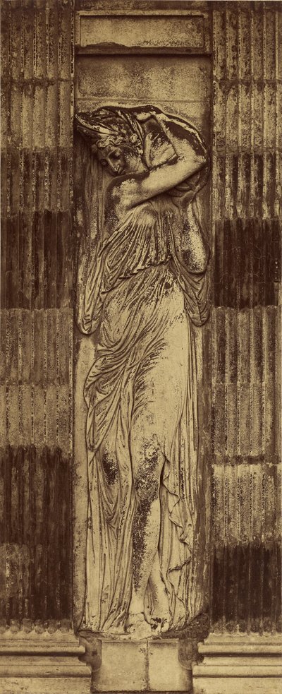 Detail of Nymphs by Jean Goujon / Nymphs, Fountain of the Innocents, Paris by Charles Marville