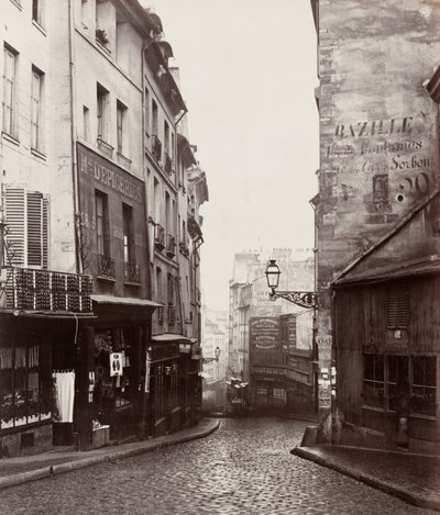 Rue de la Montagne-Sainte-Geneviève near the Intersection of Rue LaPlace by Charles Marville