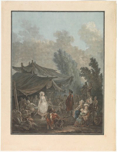 Four Scenes of Village Life by Charles Melchior Descourtis