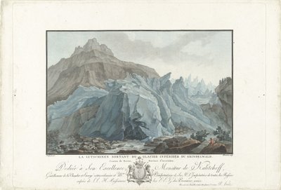 Glacier at Grindelwald by Charles Melchior Descourtis