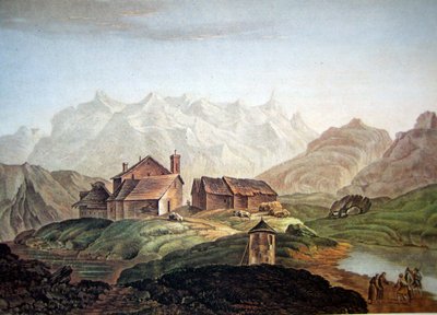 Gotthard Hospice 1785 by Charles Melchior Descourtis