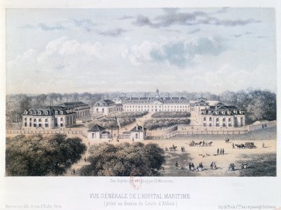 General View of the Maritime Hospital in Rochefort by Charles Mercereau