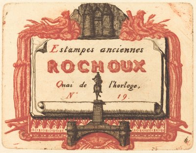 The Address-Card of Rochoux, a Printseller by Charles Meryon