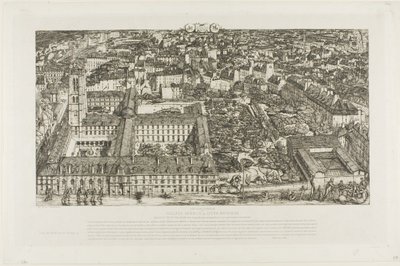 Henry IV College (or Napoleon High School), Paris by Charles Meryon