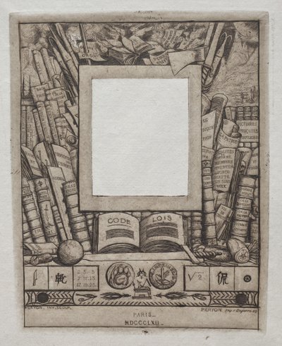 Design for a Frame for the Portrait of Armand Guéraud by Charles Meryon
