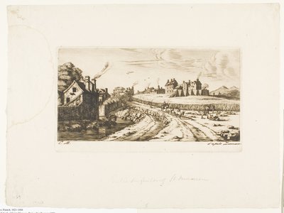 Entrance to the Suburb of Saint-Marceau, Paris by Charles Meryon