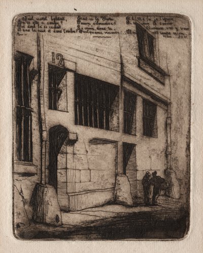 Etchings of Paris: The Street of the Bad Boys by Charles Meryon