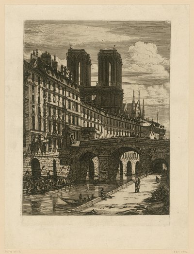 Impression Rue Neuve St Etienne-du-Mont by Charles Meryon