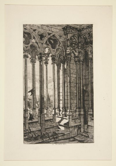The Gallery of Notre-Dame by Charles Meryon
