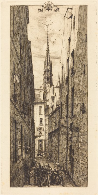 Chantrey Street, Paris by Charles Meryon