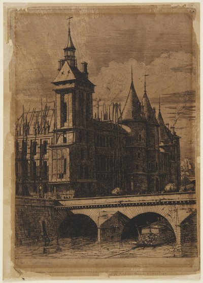 The Clock Tower - 1852 by Charles Meryon