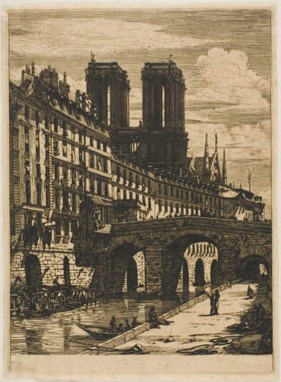 Le Petit Pont, Paris by Charles Meryon