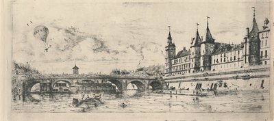 Le Pont-Au-Change 2nd State by Charles Meryon