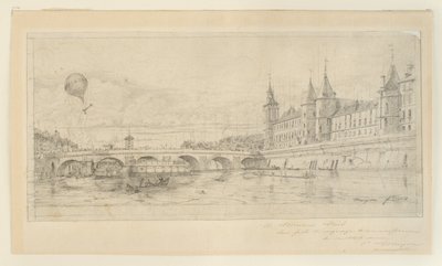 The Pont au Change, Paris by Charles Meryon