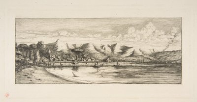 Banks Peninsula, Charbonniers Point, Akaroa (Seine Fishing off Colliers