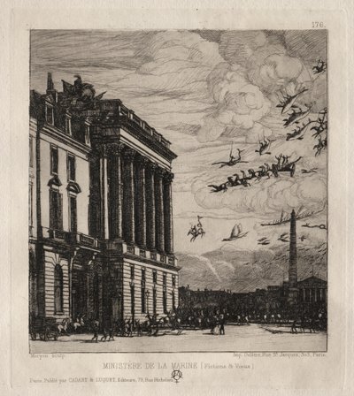 The Admiralty, Paris, 1865 by Charles Meryon