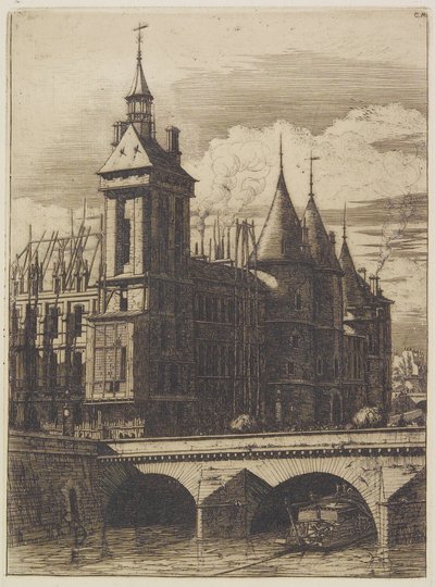 The Clock Tower by Charles Meryon