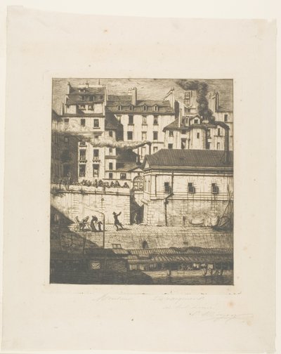 The Mortuary, Paris by Charles Meryon