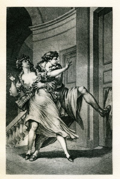 Illustration for "Les Liaisons Dangereuses" by Choderlos de Laclos by Charles Monnet
