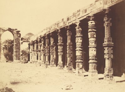 Interior of the Hindu Temple in Qutb by Charles Moravia
