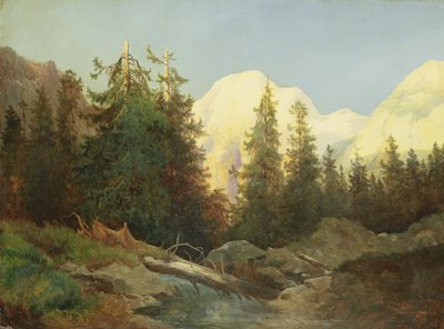 Sunset in South Tyrol by Charles Morel