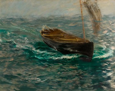 Study of a Sailing Dinghy by Charles Napier Hemy