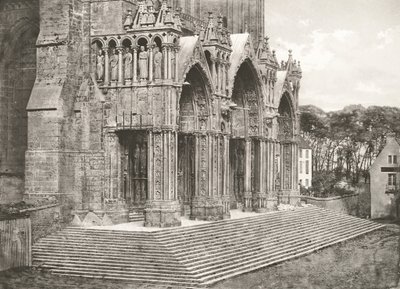 Chartres Cathedral - South Porch 12th Century by Charles Nègre