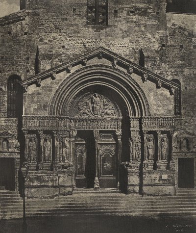 Portal of Saint-Trophime of Arles by Charles Nègre