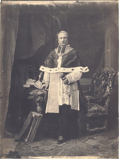 Portrait in Majesty of Monseigneur Sola, First Bishop of Nice by Charles Nègre