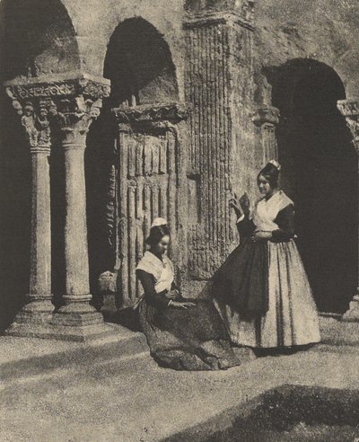 Women of Arles in the Cloister at Saint-Trophime by Charles Nègre