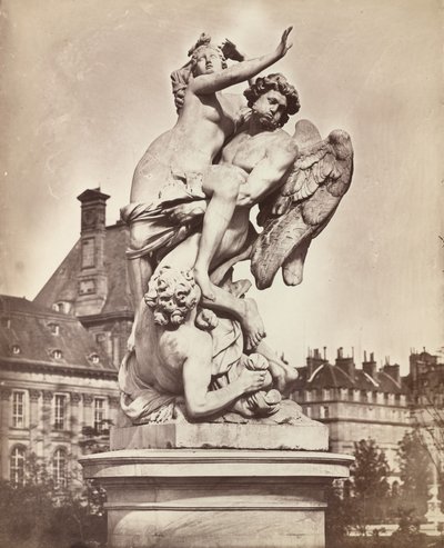 Statue des Tuileries: G. Marsy et A. Flamen: Boree enlevant Orythie, 1859 by Charles Nègre