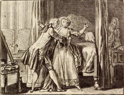 The Ear Maker and the Mussel Mender by Charles Nicolas Cochin