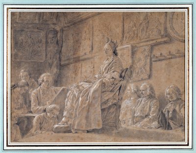 Competition for taking the head of expression by Charles Nicolas II Cochin