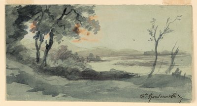 Banks of the Seine by Charles Nicolas Ransonnette