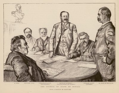 Council of the State of Monaco by Charles Paul (after) Renouard