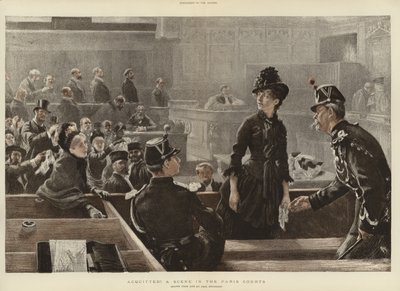 A Scene in the Paris Courts by Charles Paul Renouard