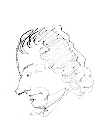 Self Portrait, c. 1843 by Charles Pierre Baudelaire