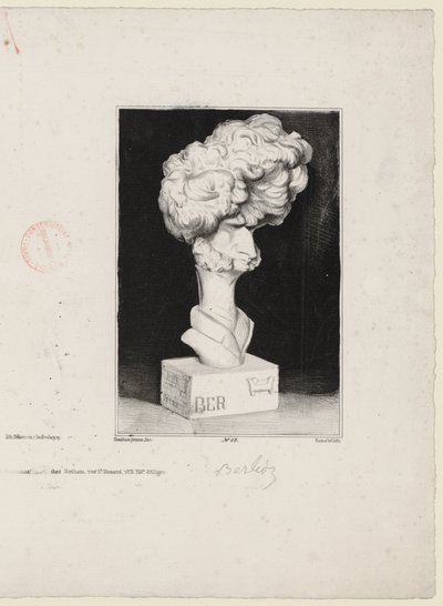 Hector Berlioz (after a bust by Jean-Pierre Dantan) by Charles Ramelet