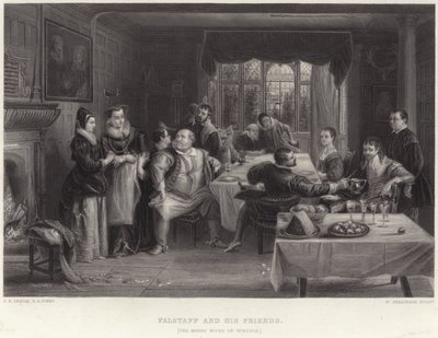 Falstaff and His Friends by Charles Robert Leslie