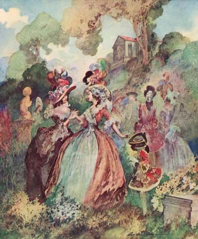 A Little Scandal, Marylebone Gardens by Charles Robinson