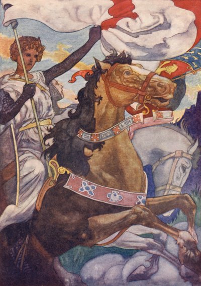 A Beautiful Knight Clad in Bright Shining Armour by Charles Robinson