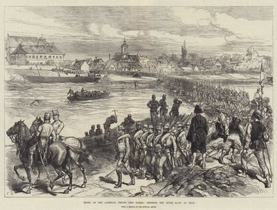Entry of the Austrian Troops into Bosnia, Crossing the River Save, at Brod by Sir John Charles Robinson