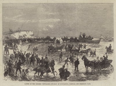 Launch of the Licensed Victualler Life-Boat at Hunstanton, Norfolk by Sir John Charles Robinson