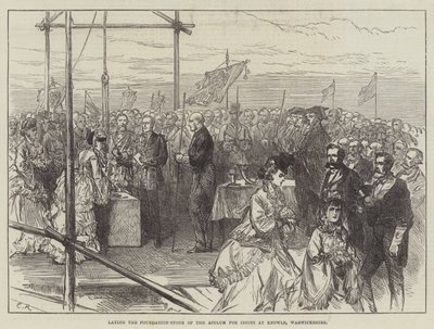 Laying the Foundation-Stone of the Asylum for Idiots at Knowle, Warwickshire by Sir John Charles Robinson