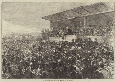 Mr Gladstone Addressing the Meeting on Blackheath by Sir John Charles Robinson