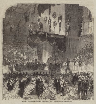 National Volunteer Ball at the Agricultural Hall, the Grand Dais by Sir John Charles Robinson