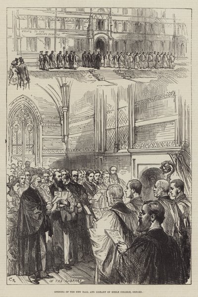 Opening of the New Hall and Library of Keble College, Oxford by Sir John Charles Robinson