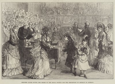 Princess Louise giving the Prizes of the Royal Society for the Prevention of Cruelty to Animals by Sir John Charles Robinson